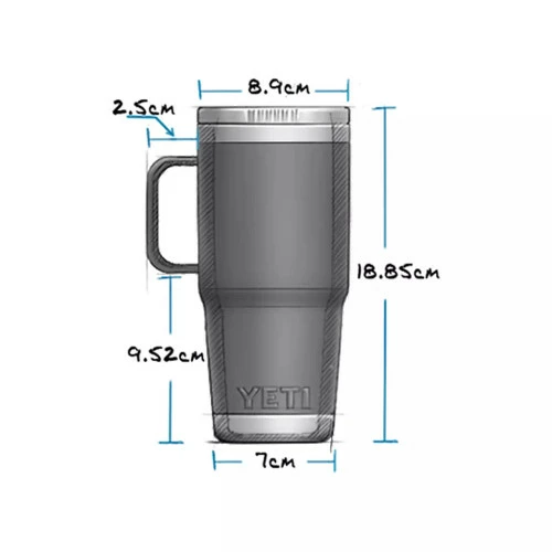 Yeti Rambler 20 Oz Travel Mugs With Stronghold Lid - Image 5